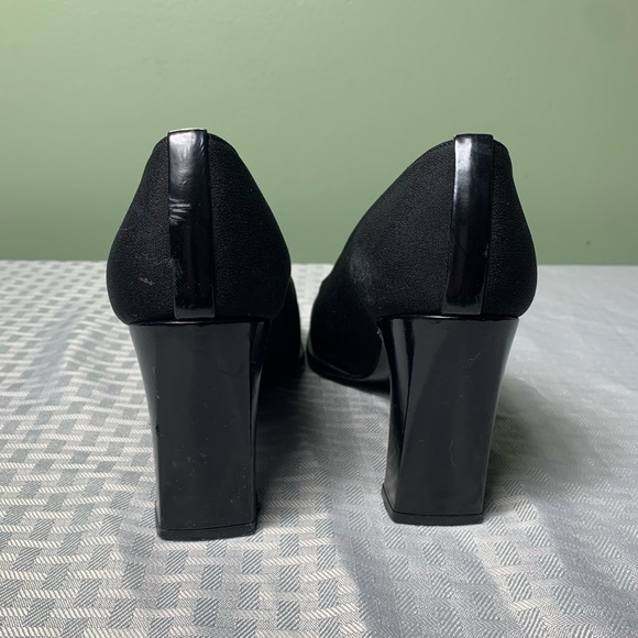 Stuart Weitzman | Square Toe Block Heels - 7 - Picture 7 of 9
